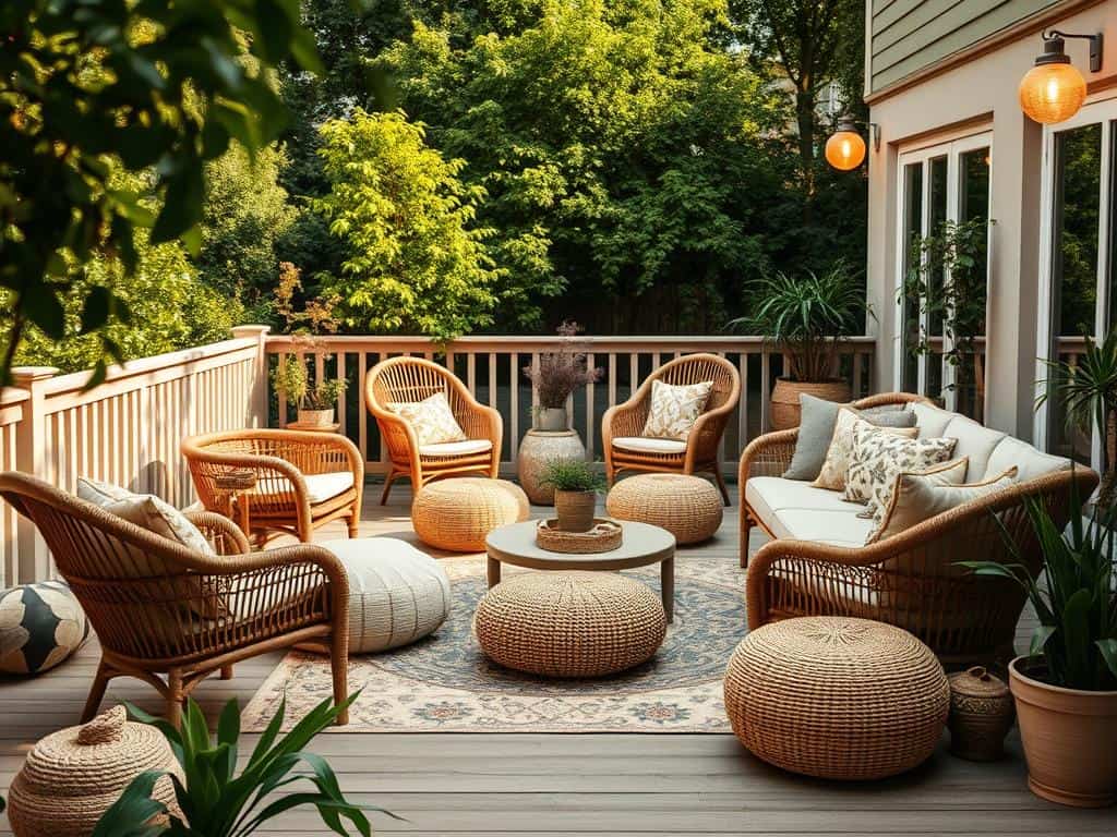 Boho Terrassenmöbel Inspiration