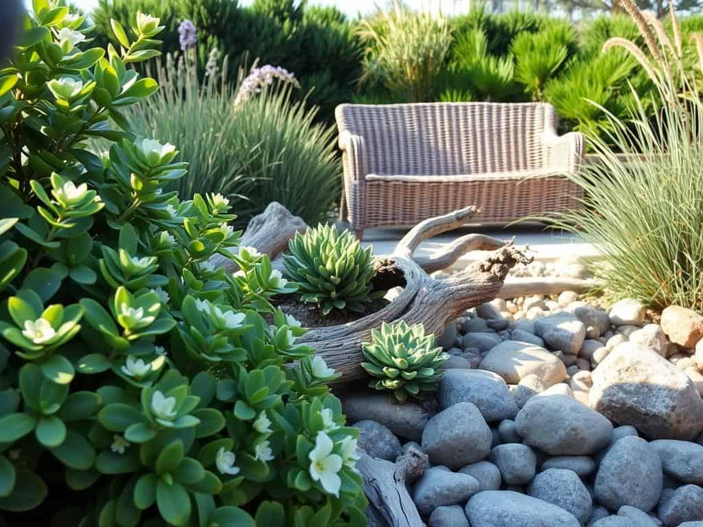 Pflanzen und Materialien maritimen Garten Pflanzen und Materialien maritimen Garten