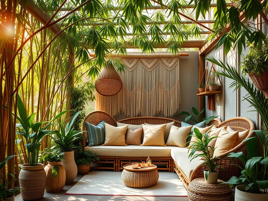 Boho-Gartenstil