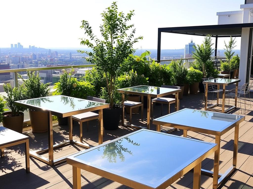 Du betrachtest gerade Edelstahltische als Gartentische für Terrasse oder Dachterrasse