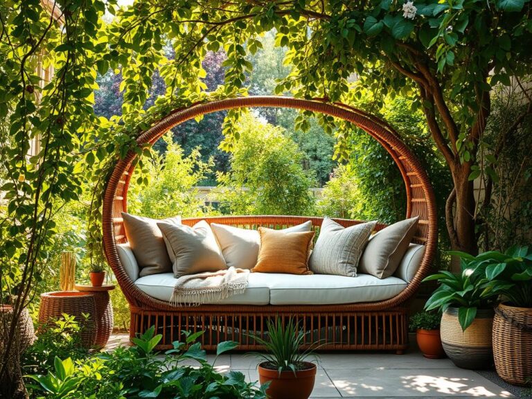 Mehr über den Artikel erfahren Gartenliege aus Rattan für einen gelungenen Bohostil