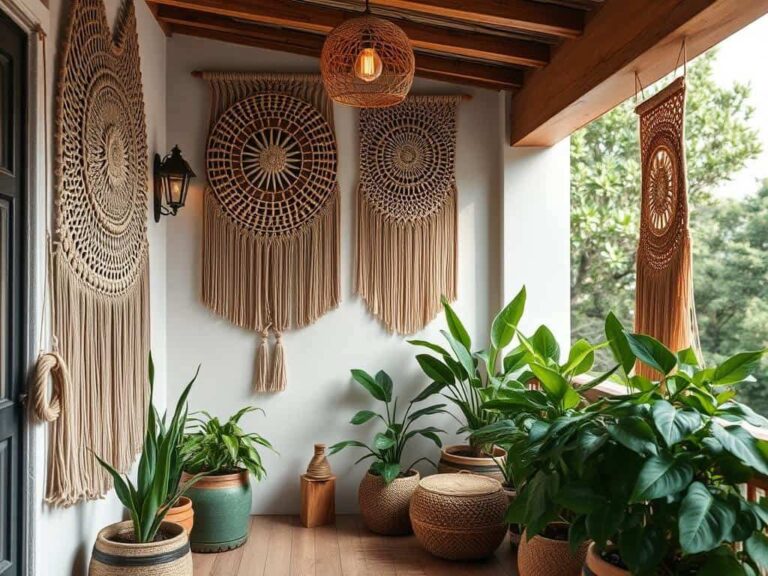 Mehr über den Artikel erfahren Makramee-Wandbehänge für die Boho-Terrasse