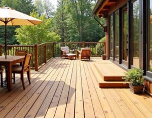Mehr über den Artikel erfahren Douglasie-Terrassendielen und Gestaltungsideen