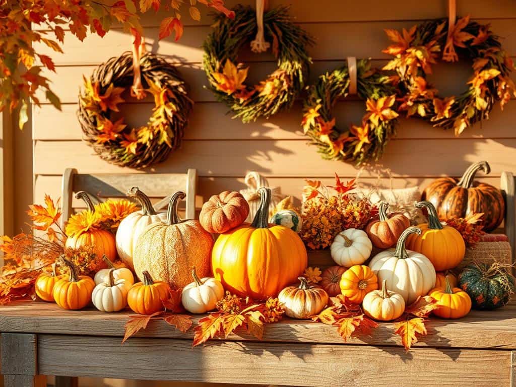 DIY Herbstdekoration mit Kürbissen DIY Herbstdekoration mit Kürbissen