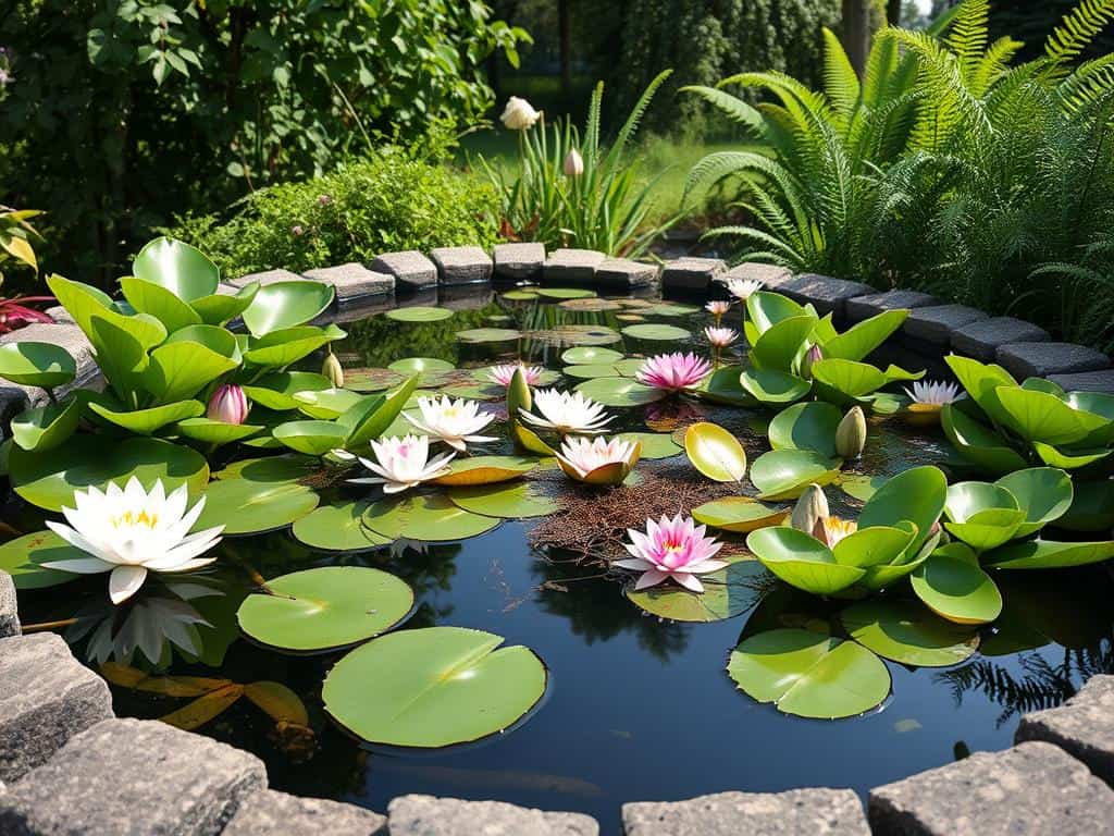 Schwimmpflanzen-Deko für den Miniteich