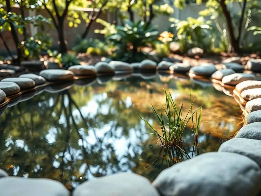 Zen-Miniteich Gestaltungselemente
