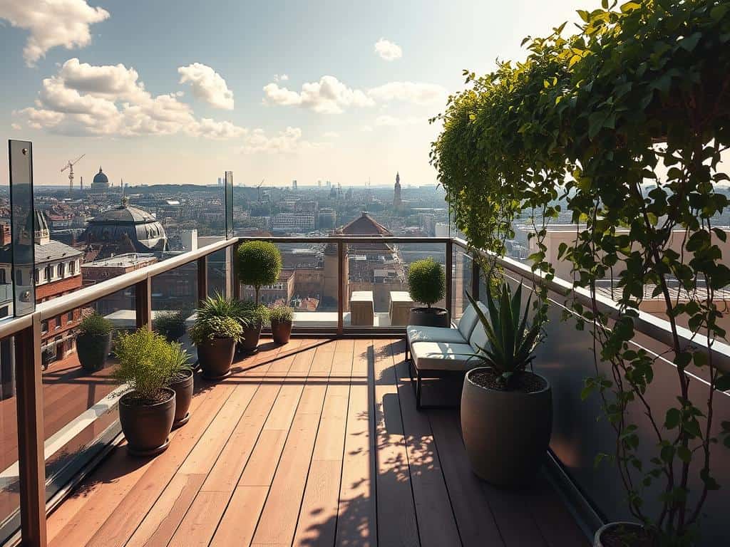 Dachterrasse mit Panoramablick