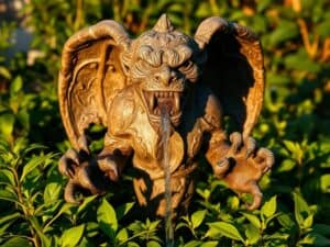 Mehr über den Artikel erfahren Gargoyle als Wasserspeier als Blickfang im Garten