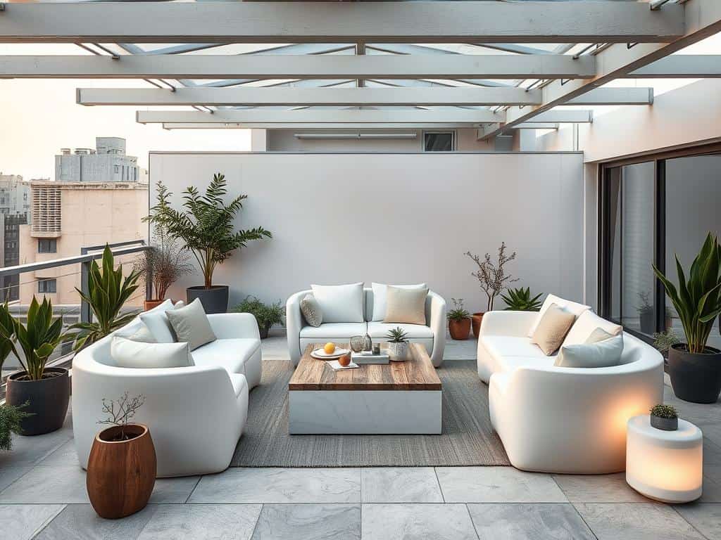 Du betrachtest gerade Leichte Möbel aus Fiberglas für flexible Dachterrassennutzung verwenden