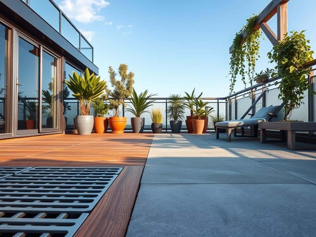 Materialien für Dachterrassen