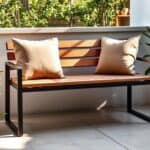 Wetterfeste Outdoor-Sitzbank für komfortable Terrassenmöbel