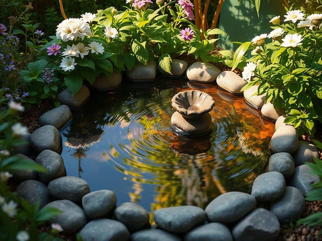Du betrachtest gerade Wassergarten auf kleiner Fläche mit Mini Teich oder Wasserschale
