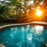 Wellness Garten mit Bio Pool statt klassischem Schwimmbecken