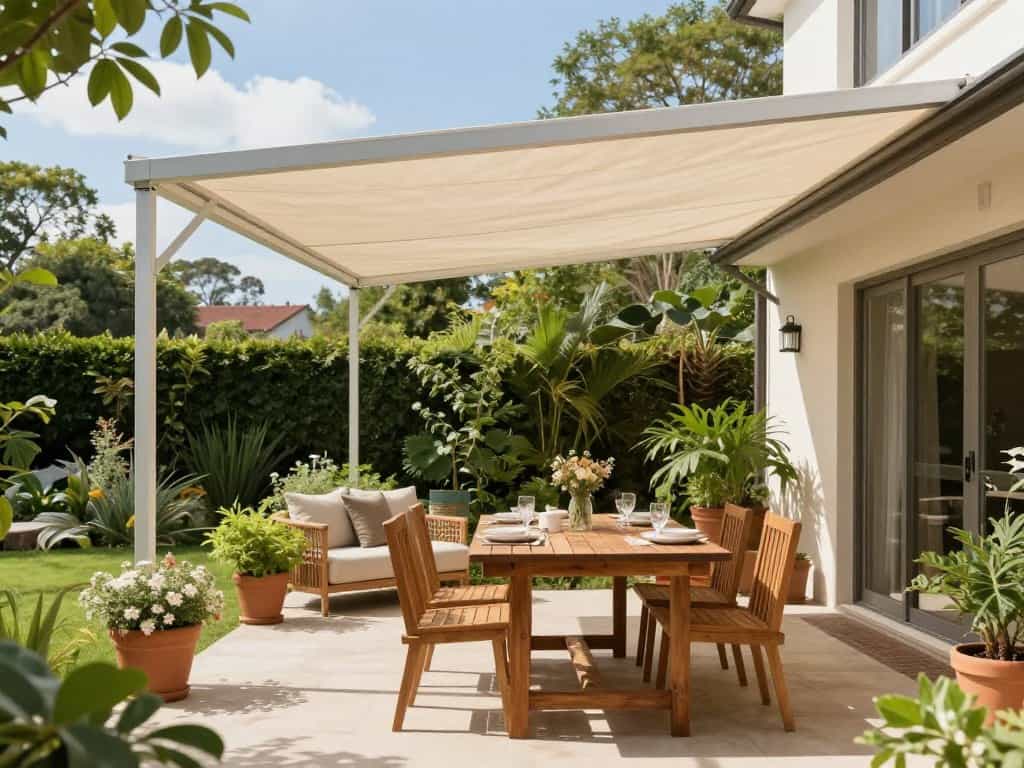 Terrasse überdachen ohne Baugenehmigung
