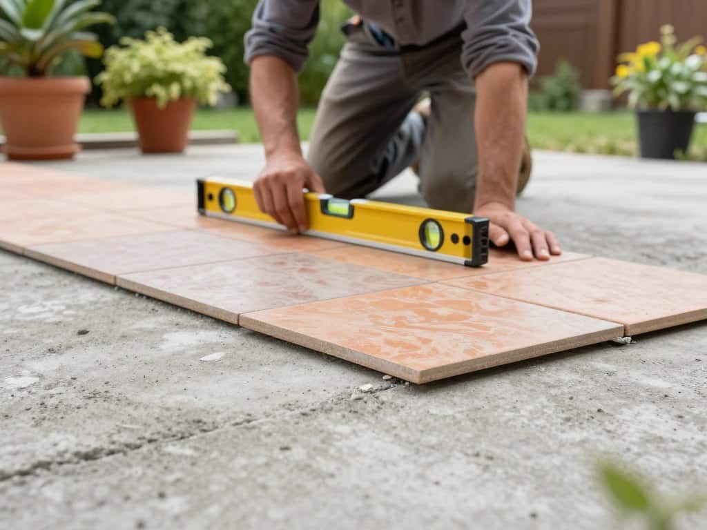 Terrassenboden über Beton verlegen Terrassenboden über Beton verlegen Schritt für Schritt