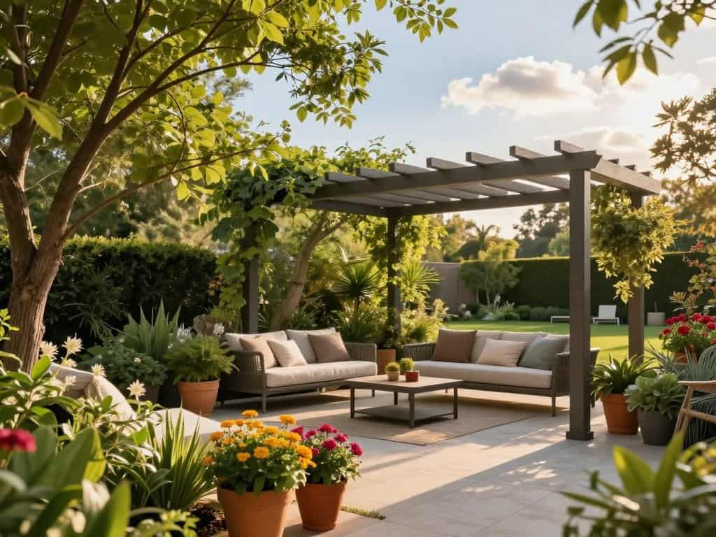 Terrassenüberdachung im Garten Terrassenüberdachung im Garten
