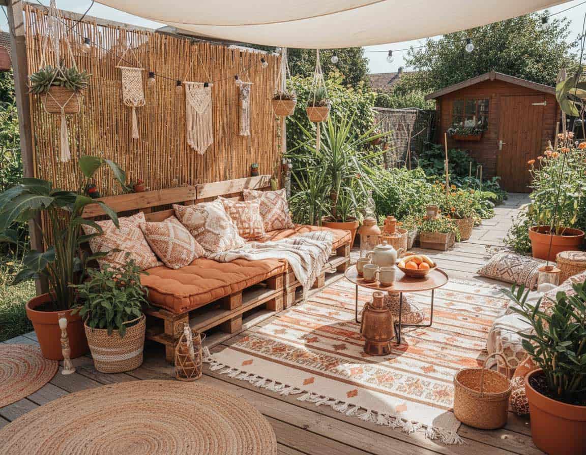 Boho Stil Terrasse