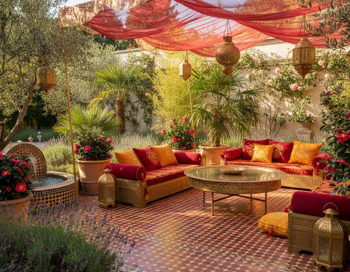 Orientalische Terrassengestaltung