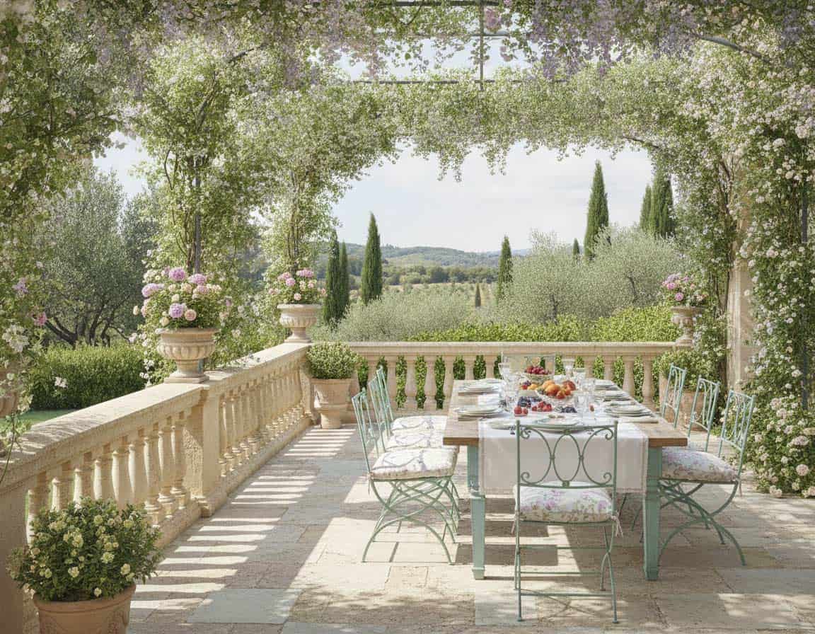 Sommerterrasse in Pastell Sommerterrasse in Pastell
