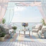 Pastellfarbene Terrassenideen für eine leichte Sommerstimmung