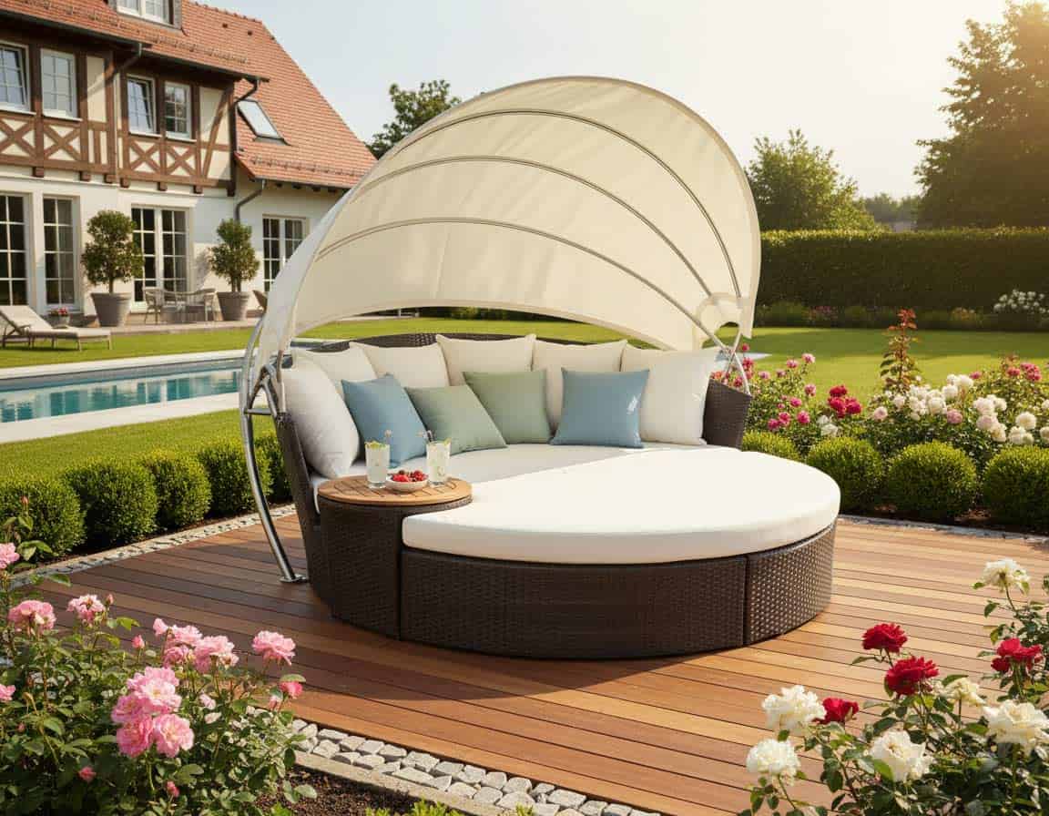 Luxus Sonneninsel im Garten