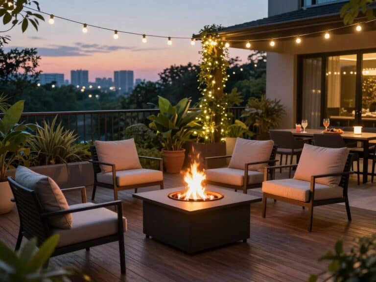 Mehr über den Artikel erfahren Feuerstelle auf der Terrasse – was ist erlaubt, was passt