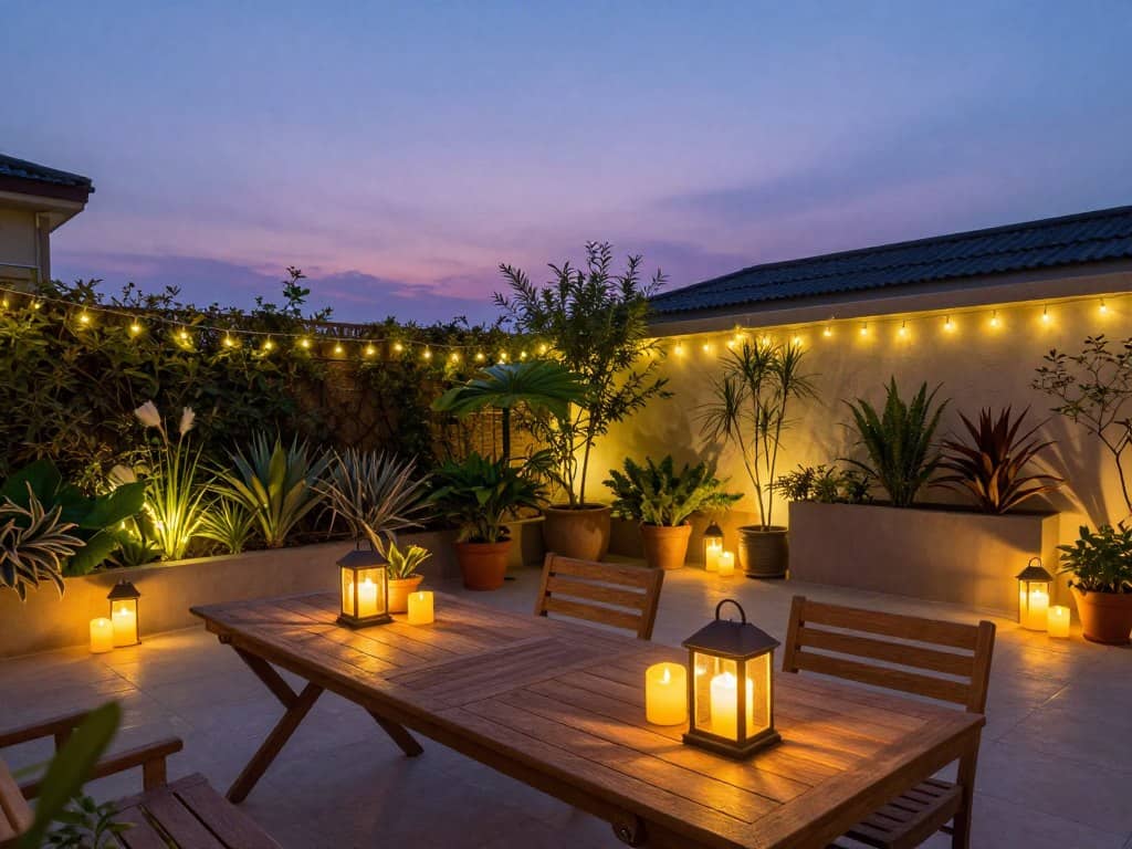 Terrasse beleuchten ohne Stromanschluss Terrasse beleuchten ohne Stromanschluss