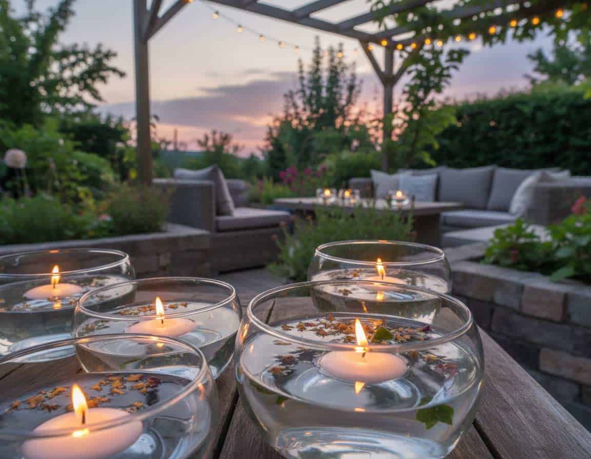 Schwimmkerzen für festliches Licht