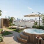 Dachterrassen als Wellnessbereich mit Whirlpool gestalten