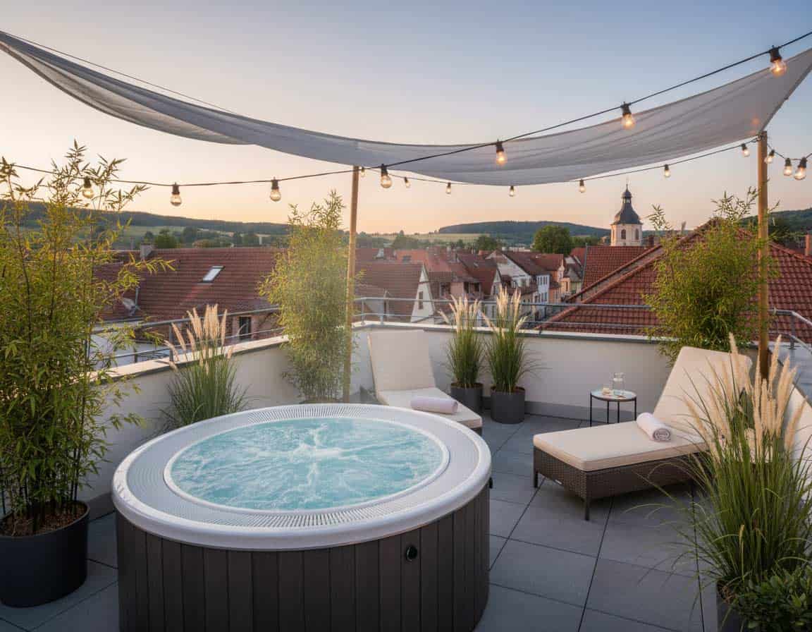 Dachterrasse mit Whirlpool Dachterrasse mit Whirlpool
