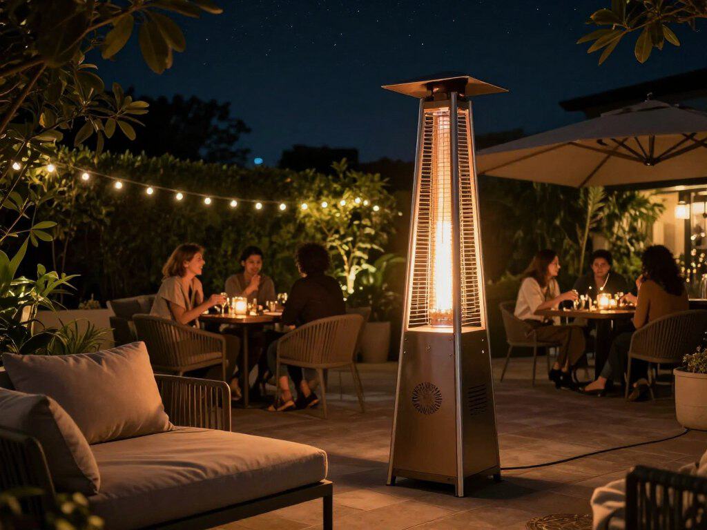 Heizstrahler für die Terrasse