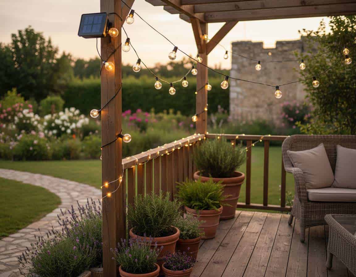 Solarbetriebene Gartenlichterketten für zauberhafte Beleuchtung