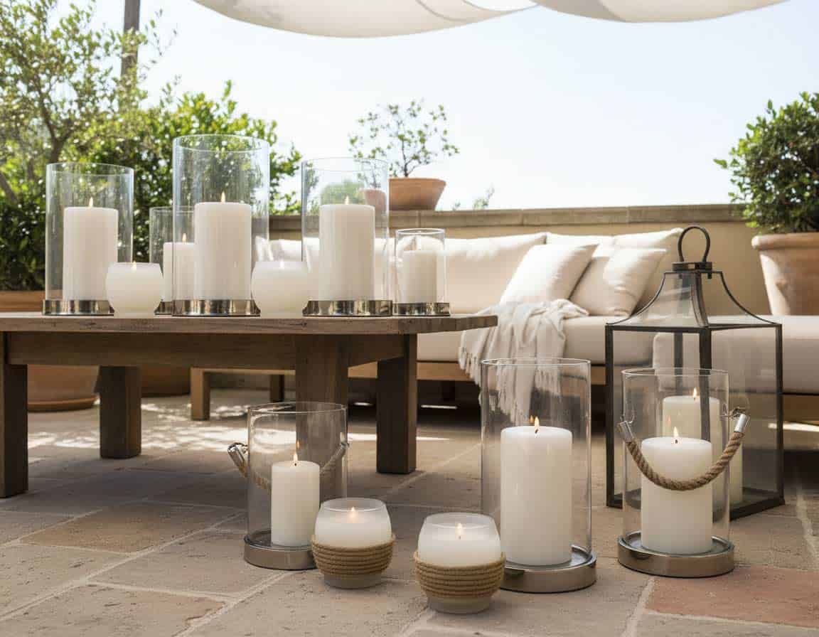 Outdoor Kerzen und Windlichter