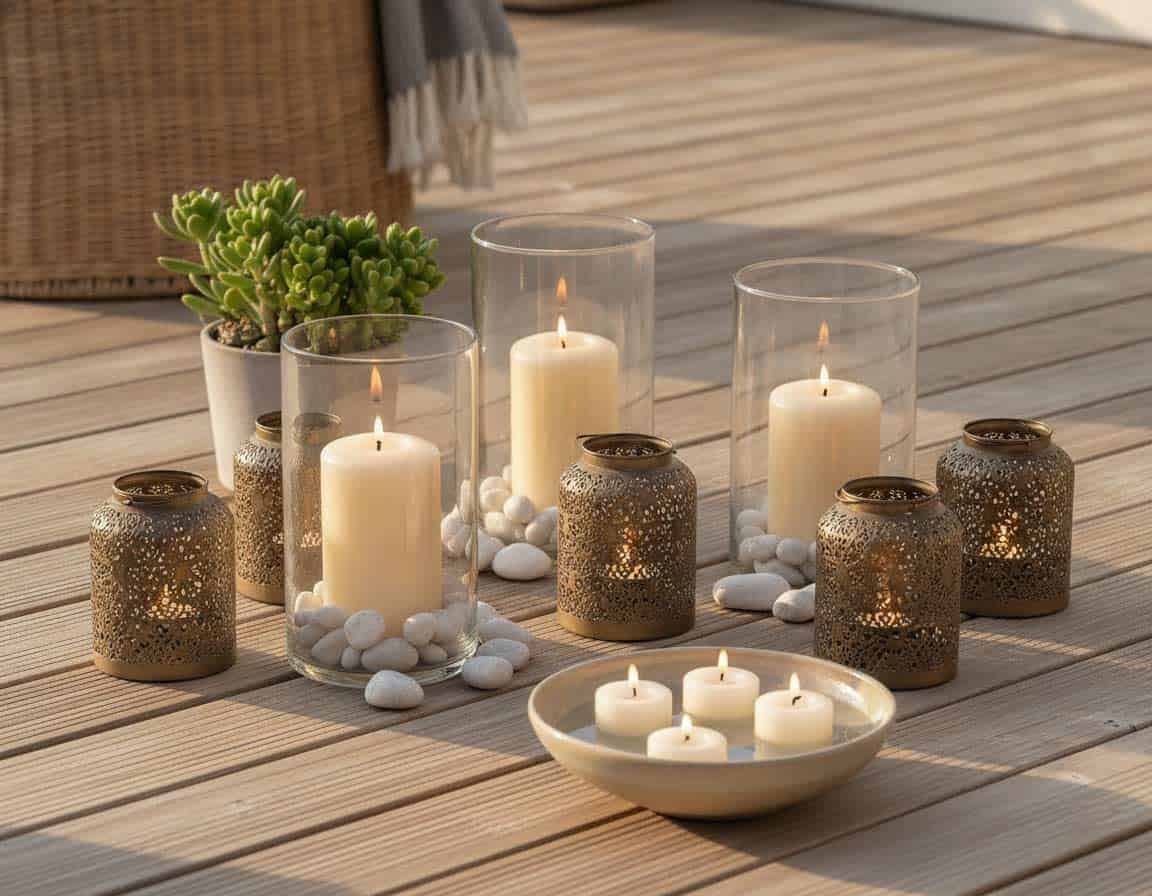 Schöne Outdoor Kerzen und Windlichter