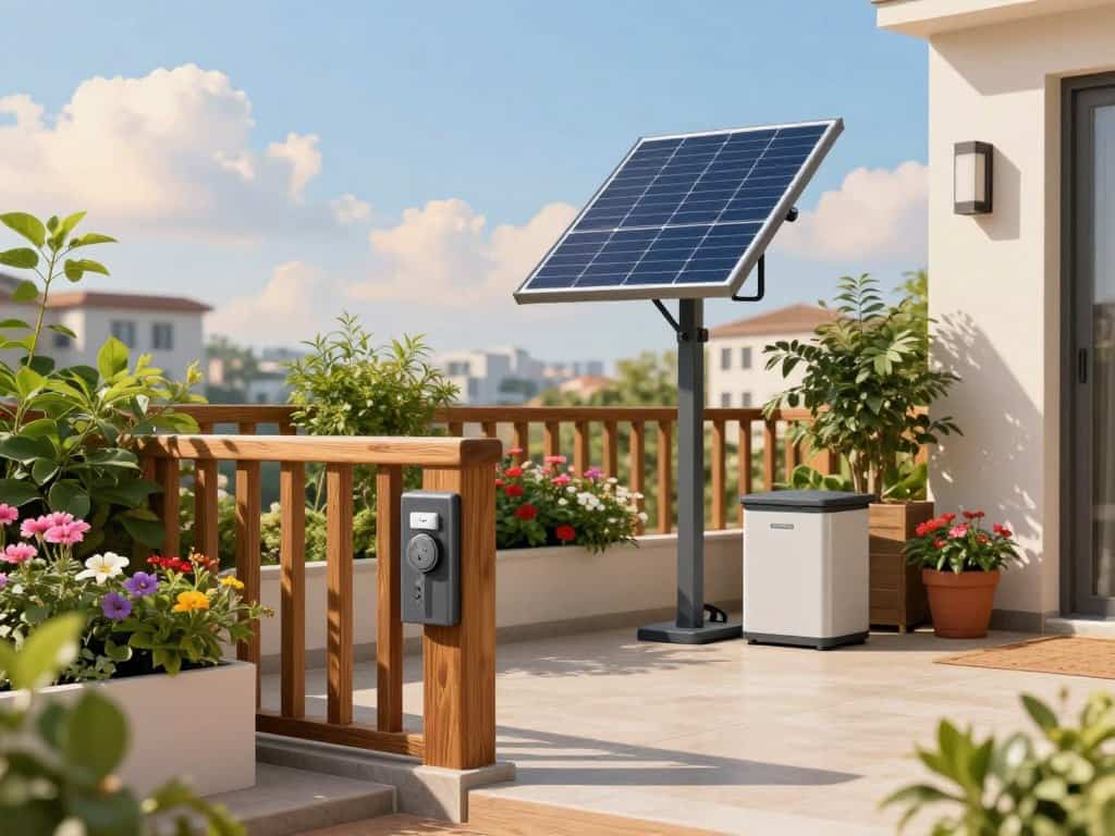 Stromversorgung auf der Terrasse nachrüsten Mobile Powerstation Terrasse
